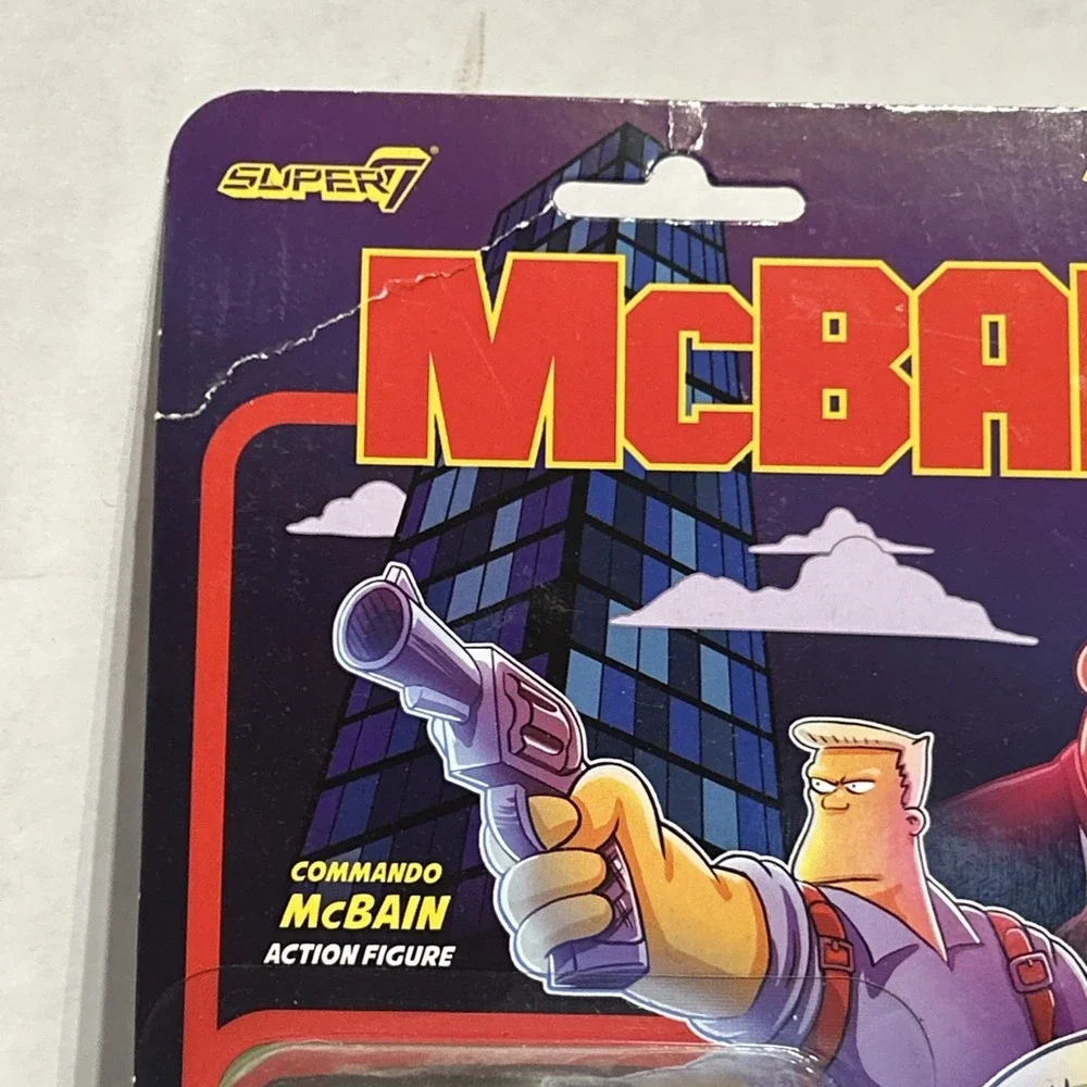 Super7 ReAction The Simpsons McBain COMMANDO MCBAIN‎ 3.75